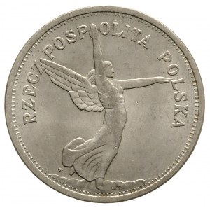 5 złotych 1928, Warszawa, Nike, Parchimowicz 114.a, pię...