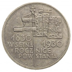 5 złotych 1930, Warszawa, Sztandar, Parchimowicz 115.a,...