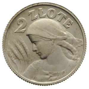 2 złote 1924, Paryż,  pochodnia po dacie, Parchimowicz ...