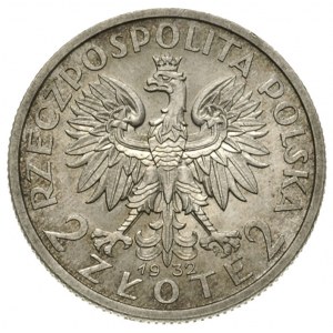 2 złote 1932, Warszawa, Głowa kobiety, Parchimowicz 110...