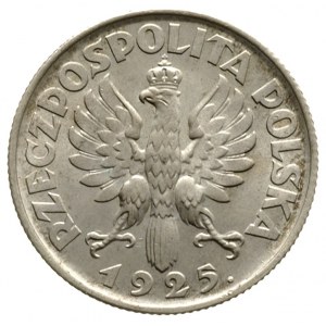 1 złoty 1925, Londyn, Parchimowicz 107.b, piękny egzemp...