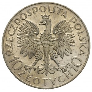 10 złotych 1933, Romuald Traugutt, bez napisu PRÓBA, sr...