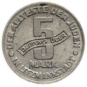 5 marek 1943, Łódź, aluminium 1.65 g, Parchimowicz 14.a...