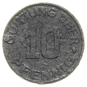 10 fenigów 1942, Łódź, magnez 0.73 g, Parchimowicz 13, ...