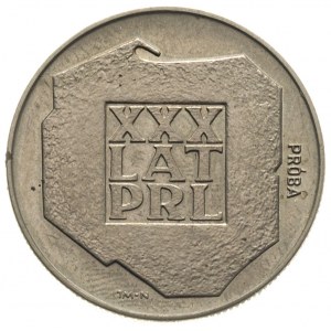 20 złotych 1974, XXX Lat PRL, na rewersie wypukły napis...