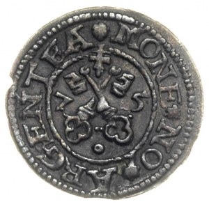 szeląg 1575, Ryga, Neumann 423, Fed. 615, ładnie zachow...
