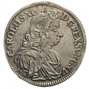 2/3 talara (gulden) 1690, Szczecin, odmiana napisu CARO...