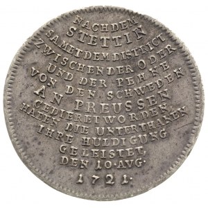 2/3 talara (gulden) 1721, Berlin, napis półkolisty, Hen...