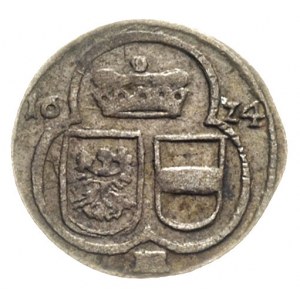 1/2 krajcara jednostronne 1624, Wrocław, litery HR, FuS...