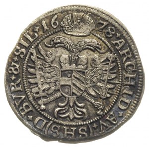 6 krajcarów 1678, Wrocław, FuS 508, ładnie zachowany eg...