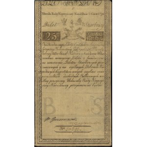 25 złotych polskich 8.06.1794, seria C, Miłczak A3, Luc...