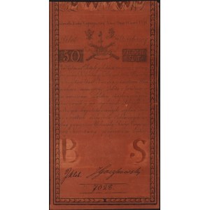 50 złotych polskich 8.06.1794, seria B, Miłczak A4, Luc...