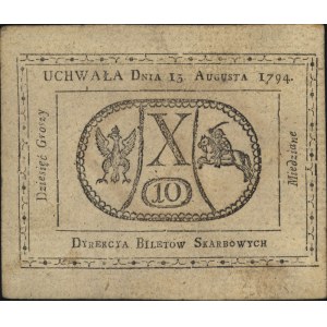 10 groszy miedziane 13.08.1794, Miłczak A9a, Lucow 40 (...