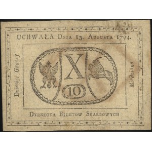 10 groszy miedziane 13.08.1794, Miłczak A9a, Lucow 40 (...