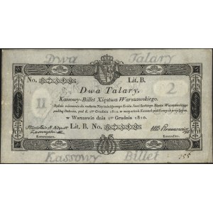2 talary 1.12.1810, podpis komisarza Stanisław H. Ordyn...