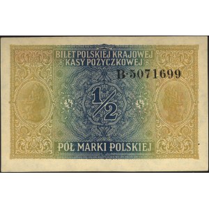 1/2 marki polskiej 9.12.1916, \Generał, seria B