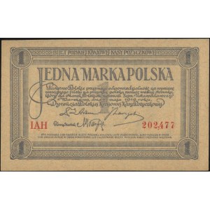 1 marka polska 17.05.1919, seria IAH, Miłczak 19b, Luco...