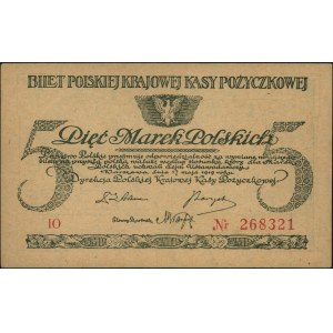 5 marek polskich, 17.05.1919, seria IO, Miłczak 20c, Lu...