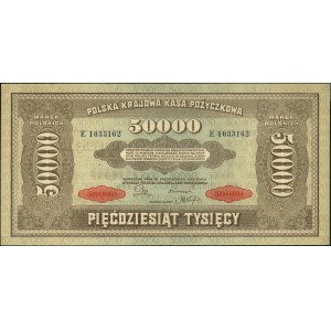 50.000 marek polskich 10.10.1922, seria E, Miłczak 33, ...
