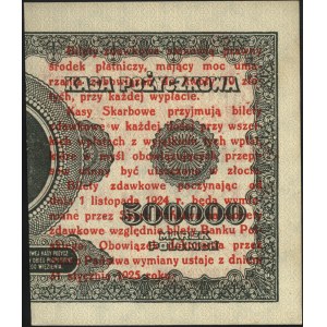 1 grosz 28.04.1924, lewa część, seria BH, numeracja 6-c...