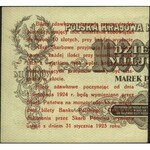 5 groszy 28.04.1924, lewa i prawa połówka, Miłczak 43a ...