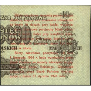 5 groszy 28.04.1924, lewa i prawa połówka, Miłczak 43a ...