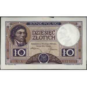 10 złotych 28.02.1919, seria S.3.A, 012314, Miłczak 50A...