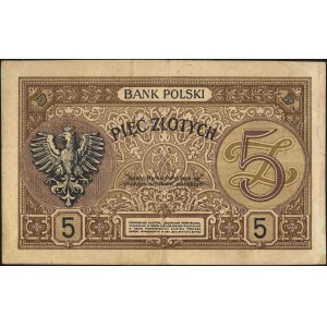 5 złotych 15.07.1924, II Emisja C, Miłczak 57, Lucow 60...