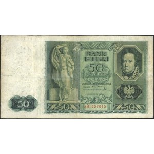 50 złotych 11.11.1936, seria AM 1207015, Miłczak 77a, L...