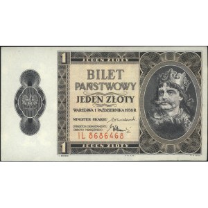 1 złoty 1.10.1938, seria IL, Miłczak 78b, Lucow 719 (R3...