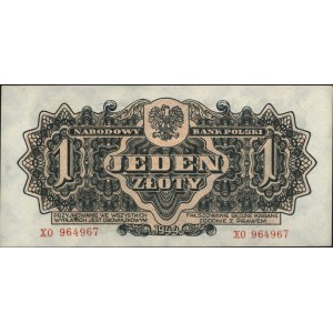 1 złoty 1944, seria XO, \obowiązkowym, Miłczak 105a