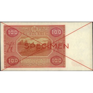 100 złotych 15.05.1946, seria A 1234567 A 8900000, czer...