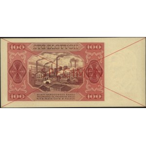 100 złotych 1.07.1948, seria AG 1234567 / AG 8900000, c...