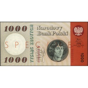 1.000 złotych 29.10.1965, seria A 0000000, czerwony nad...