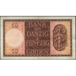 50 guldenów 5.02.1937, seria H, Miłczak G52, Ros. 843, ...