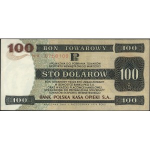 Bon Towarowy PKO SA, 100 dolarów 1.10.1979, seria HK, M...