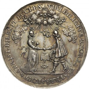 Jan II Kazimierz, zaślubinowy medal autorstwa Johanna H...