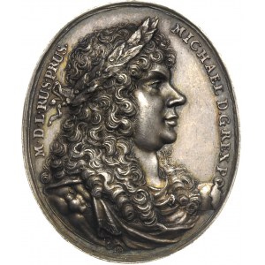 Michał Korybut Wiśniowiecki, medal autorstwa Johanna Hö...