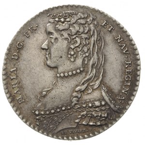 Maria Leszczyńska królowa Francji, medal autorstwa Du V...
