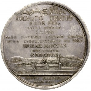 August III,  medal z okazji stulecia Pokoju Oliwskiego ...
