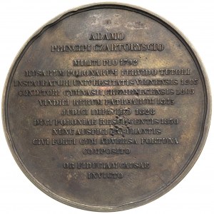 Adam Czartoryski, medal autorstwa Barre’a wybity w 1847...