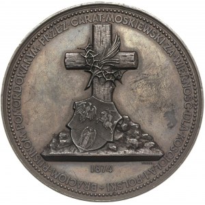 medal sygnowany TASSET wybity dla upamiętnienia Rusinów...