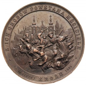 medal autorstwa Juliusza Kossaka wybity z okazji wydarz...