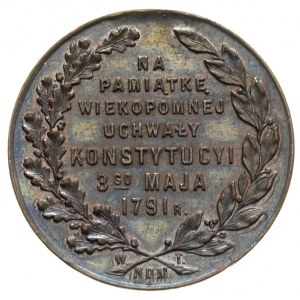 medal na 125-lecie Konstytucji 3 Maja Warszawa 1916, Aw...