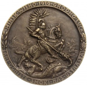 medal z Matką Boską Ostrobramską 1919 r., Aw: Matka Bos...