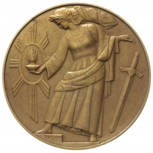 medal na X-lecie Odzyskania Wolności autorstwa T. Breye...