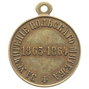 medal Za uśmierzenie powstania polskiego1863-1864 r., j...