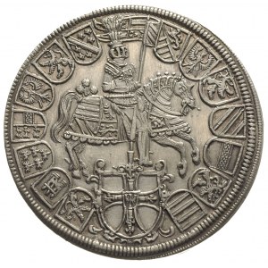 Arcyksiążę Maksymilian I 1590-1618, dwutalar 1614, sreb...