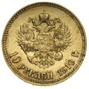 10 rubli 1910 (З.Б), Petersburg, złoto 8.59 g, Kazakov ...