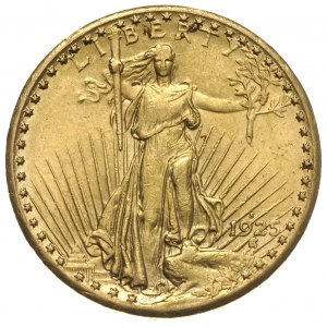 20 dolarów 1925/S, San Francisco, złoto 33.43 g, rzadki...